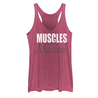 Juniors' Muscles & Mascara Graphic Tank Top