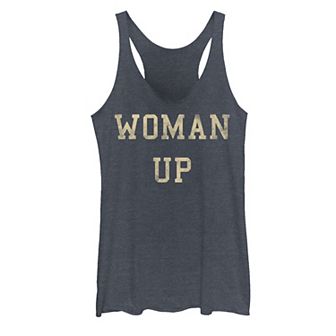 Juniors' Woman Up Bold GraphicTank