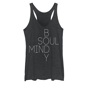 Juniors' Mind Body Soul Meditation Tank Top