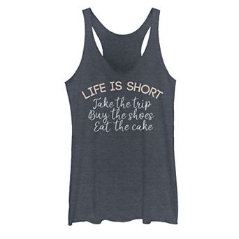 Juniors' Life Is Short Graphic Tank Top