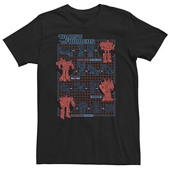 Big & Tall Transformers How To Transform Schematic Tee