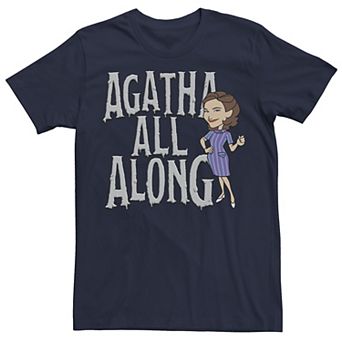Men's Marvel WandaVision Agatha All Along Big Text Tee