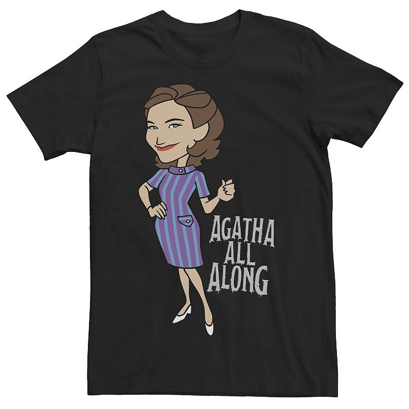 Men's Marvel WandaVision Agatha All Along Retro Portrait Tee,
