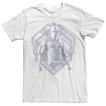 Men's Marvel WandaVision The Vision White Appearance Geometric Tee