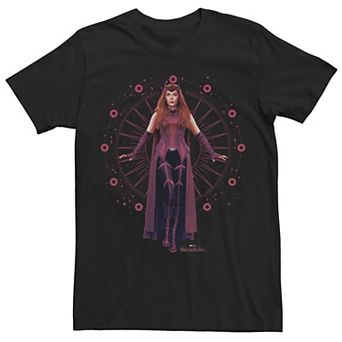 Men's Marvel WandaVision The Scarlet Witch Floating Portrait Tee