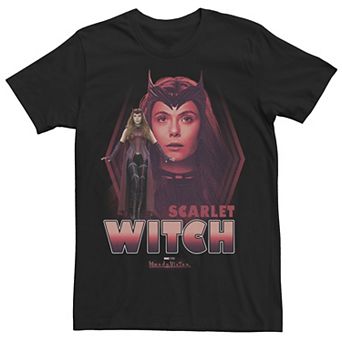 Men's Marvel WandaVision The Scarlet Witch Faded Portrait Tee