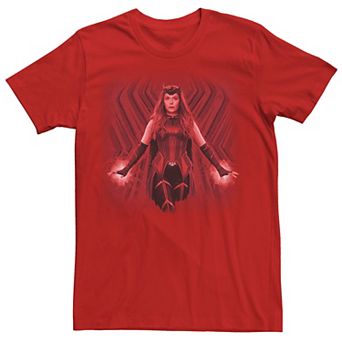 Men's Marvel WandaVision Scarlet Witch Textured Portrait Tee