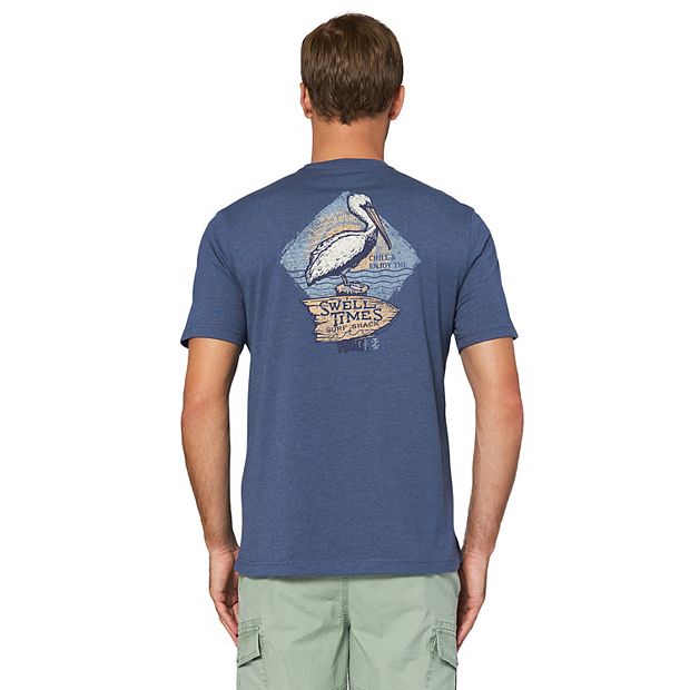 IZOD Men's Saltwater Comfort Short Sleeve Graphic T-Shirt 