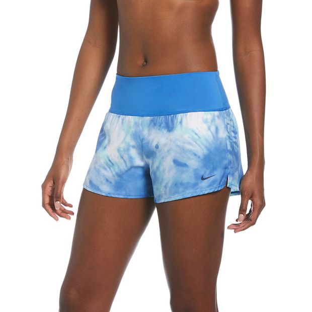 High Waisted Compression Shorts - Pacific