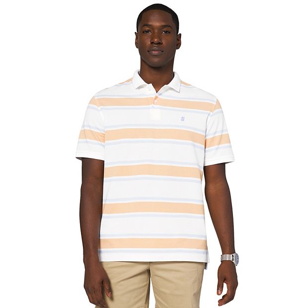 Izod striped 2025 polo shirts