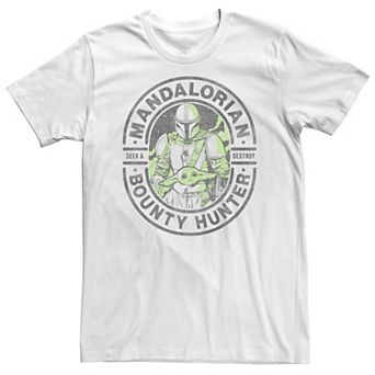 Big & Tall Star Wars The Mandalorian Bounty Hunter Portrait Tee