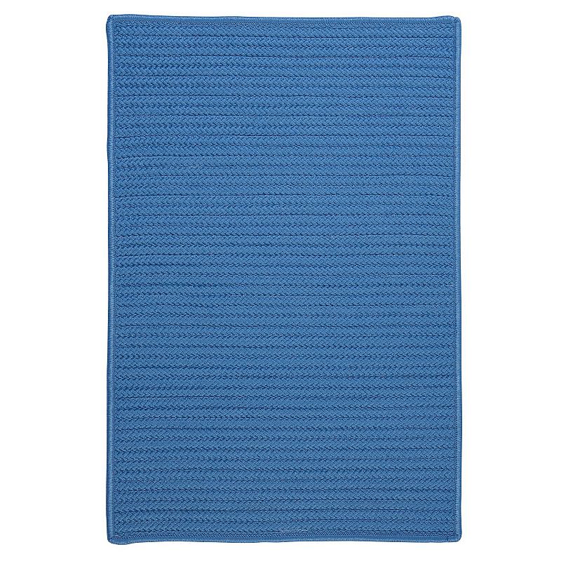 Colonial Mills Simply Home Solid Indoor Outdoor Rug, Blue, 2X7 Ft