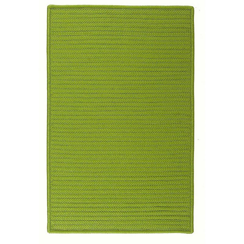 Colonial Mills Simply Home Solid Indoor Outdoor Rug, Green, 7Ft Sq