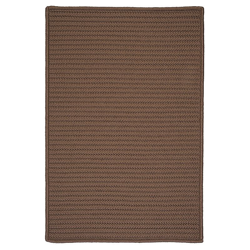 Colonial Mills Simply Home Solid Indoor Outdoor Rug, Lt Brown, 12X15 Ft