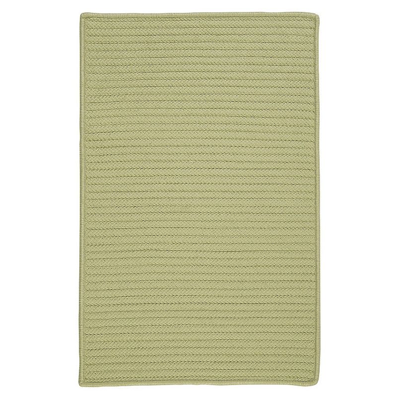 Colonial Mills Simply Home Solid Indoor Outdoor Rug, Green, 10X13 Ft