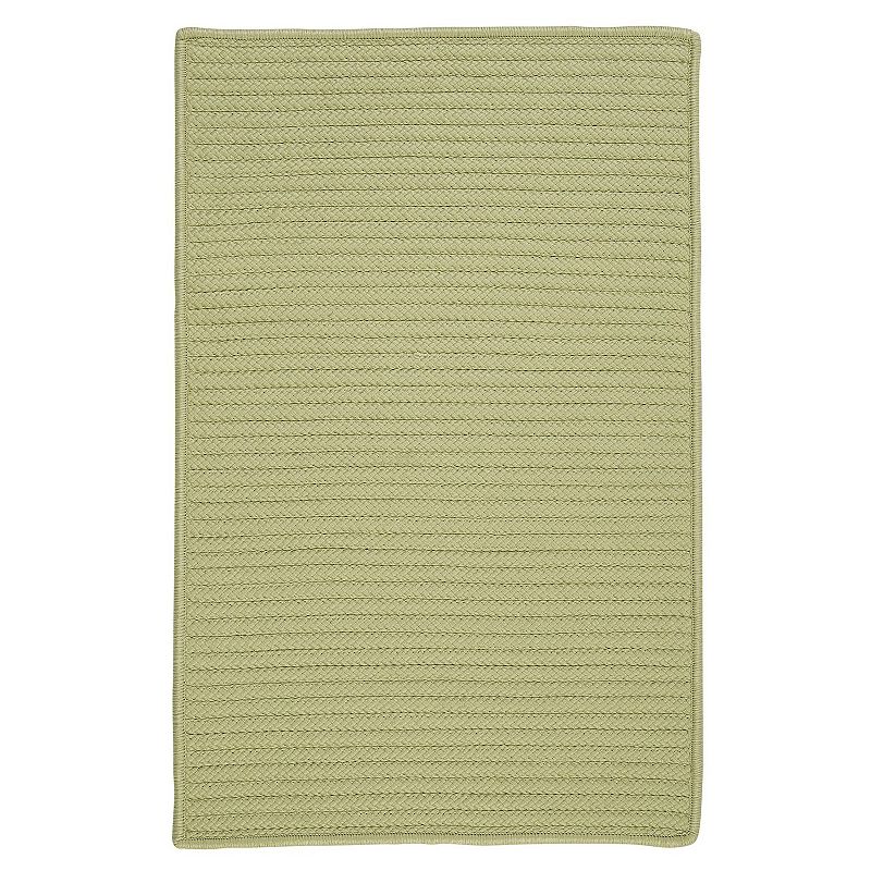 Colonial Mills Simply Home Solid Indoor Outdoor Rug, Green, 9Ft Sq