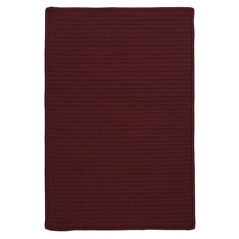 Colonial Mills Simply Home Solid Indoor Outdoor Rug, Red, 9X12 Ft