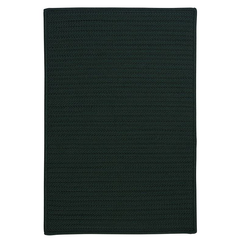 Colonial Mills Simply Home Solid Indoor Outdoor Rug, Green, 9X12 Ft