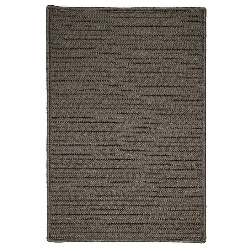 Colonial Mills Simply Home Solid Indoor Outdoor Rug, Grey, 8X10 Ft