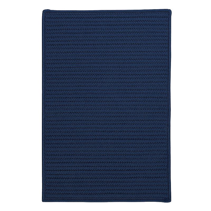 Colonial Mills Simply Home Solid Indoor Outdoor Rug, Blue, 9X12 Ft