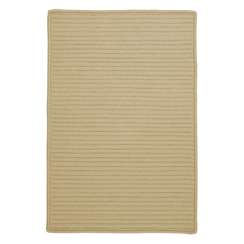 Colonial Mills Simply Home Solid Indoor Outdoor Rug, Beig/Green, 9X12 Ft