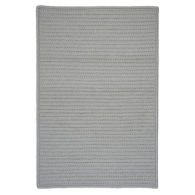 Colonial Mills Simply Home Solid Indoor Outdoor Rug, Grey, 5X7 Ft
