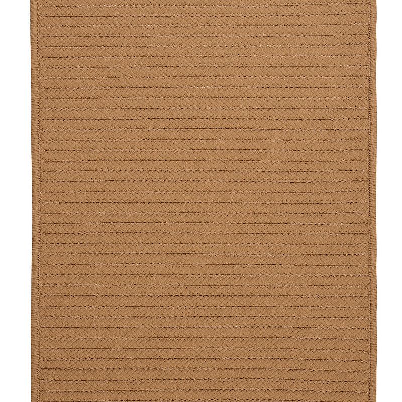 Colonial Mills Simply Home Solid Indoor Outdoor Rug, Gold, 5Ft Sq