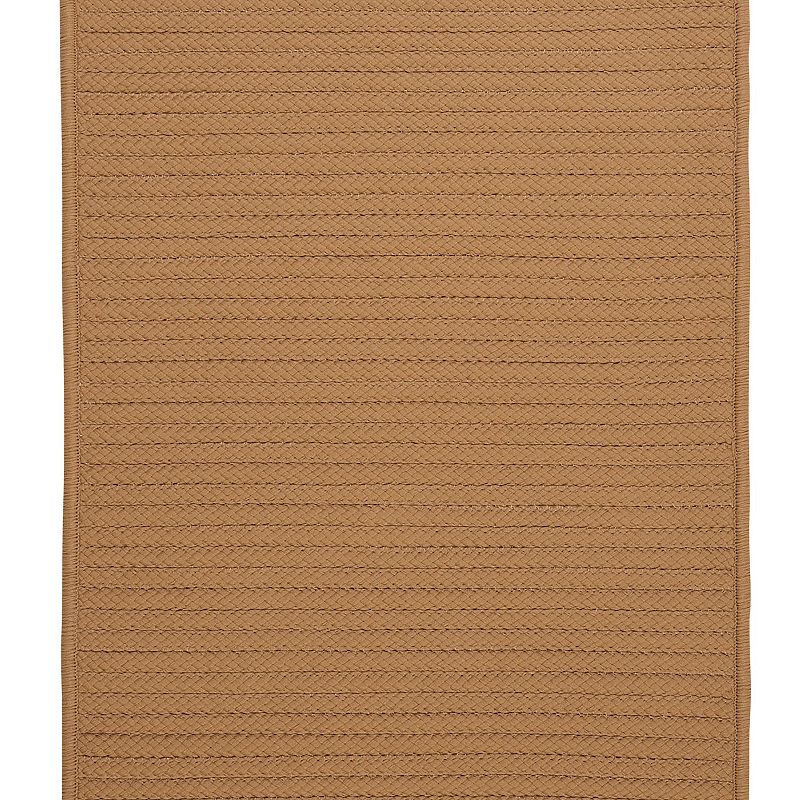 Colonial Mills Simply Home Solid Indoor Outdoor Rug, Gold, 2X10 Ft