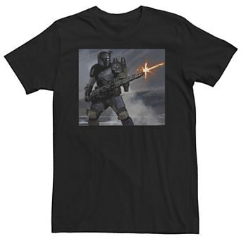 Big & Tall Star Wars The Mandalorian Fire Portrait Tee
