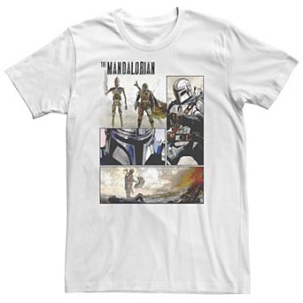 Big & Tall Star Wars Manalorian Comic Panel Tee