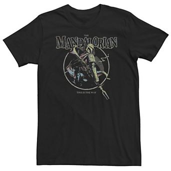 Big & Tall Star Wars The Mandalorian Neon Pop Art Tee