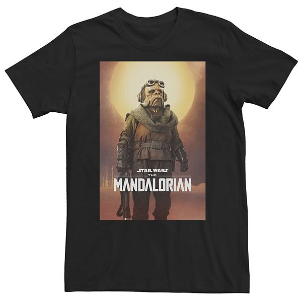 Big & Tall Star Wars The Mandalorian Kuiil Character Poster Tee