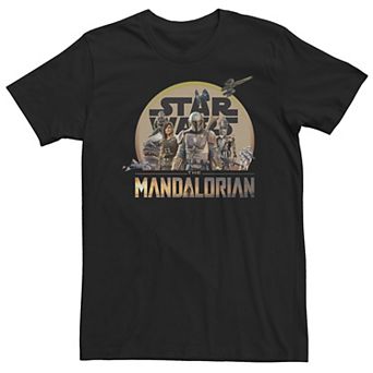 Big & Tall Star Wars The Mandalorian Character Collage Tee