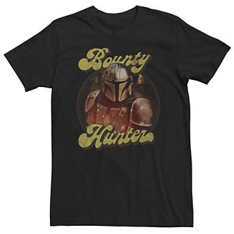 Big & Tall Star Wars The Mandalorian Retro Bounty Hunter Tee