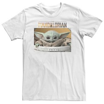 Big & Tall Star Wars The Mandalorian The Child Big Eyes Portrait Logo Tee