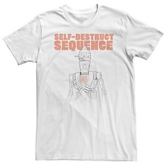 Big & Tall Star Wars The Mandalorian IG-11 Self-Destruct Sequence Tee