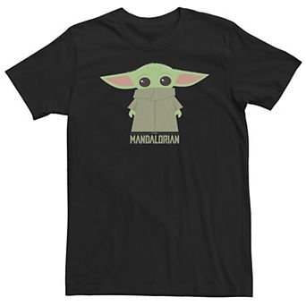 Big & Tall Star Wars The Mandalorian The Child Hidden Face Portrait Tee