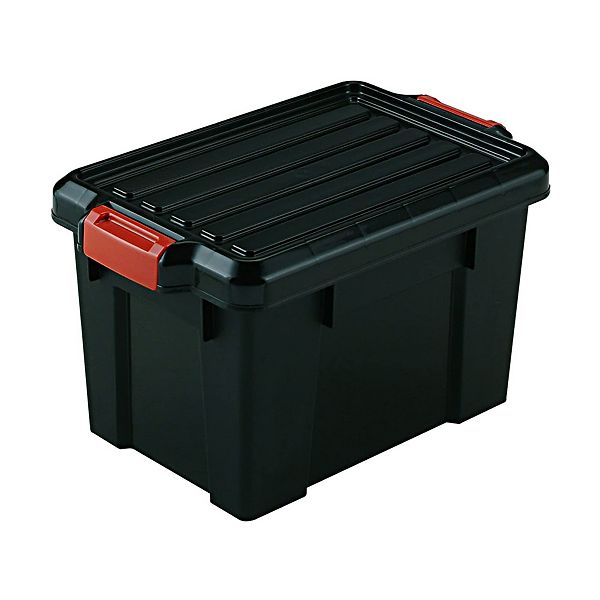 IRIS Latch Plastic Storage Container With Built In Handles And