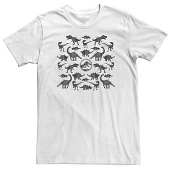 Big & Tall Jurassic World Dinosaur Pattern Silhouette Tee