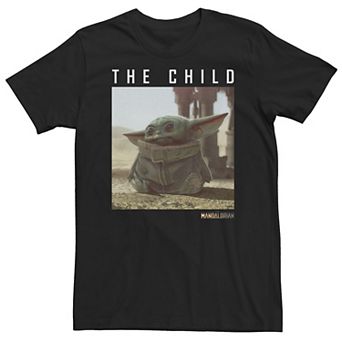 Big & Tall Star Wars The Mandalorian The Child Long Ears Photo Tee