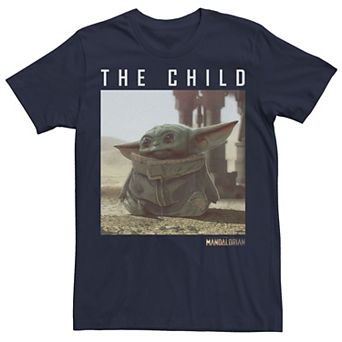Big & Tall Star Wars The Mandalorian The Child Long Ears Photo Tee