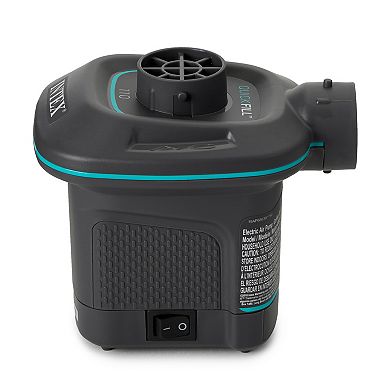 Intex 66639E 120 V AC Electric Quick Fill Air Pump with 3 Interconnected Nozzles