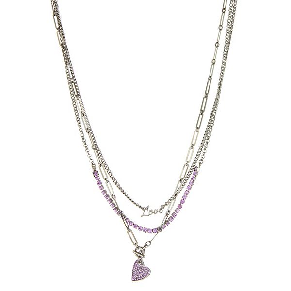 Vera Wang Kohls Multi Layered Statement Beads Chain Necklace