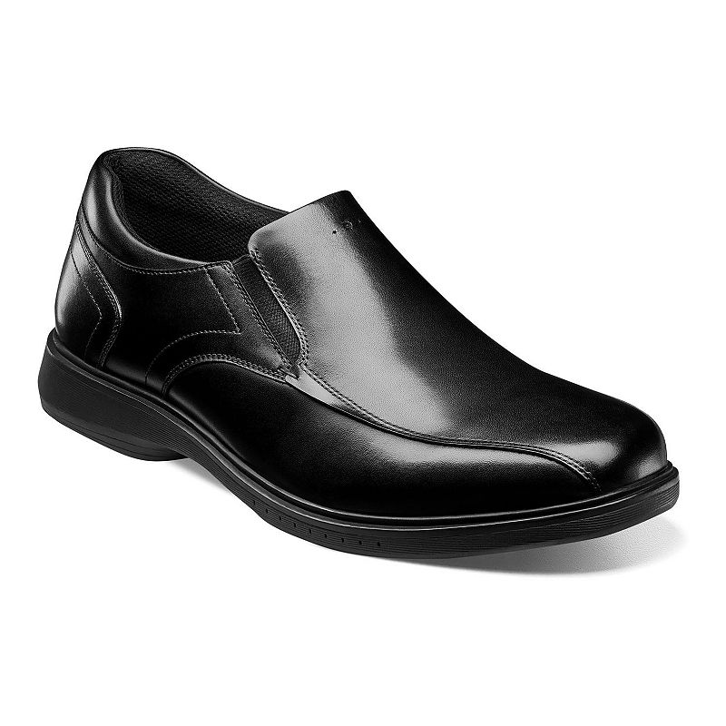 Nunn Bush® Kore Pro Men's Leather Slip-On Shoes, Size: 7, Black