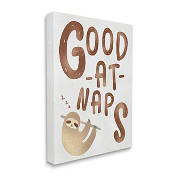 Stupell Home Decor Good At Naps Canvas Wall Art