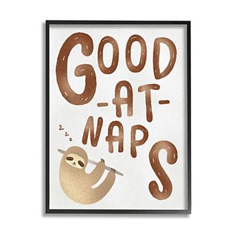 Stupell Home Decor Good At Naps Framed Wall Art