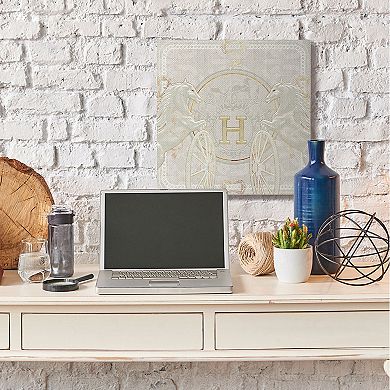 Stupell Home Decor Regal Horses Glam Canvas Wall Art