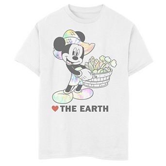 Disney's Mickey Mouse Boys 8-20 Heart The Earth Graphic Tee