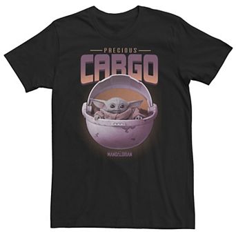 Big & Tall Star Wars The Mandalorian The Child Precious Cargo Purple Tee