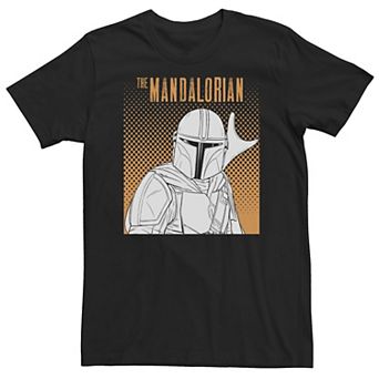 Big & Tall Star Wars The Mandalorian Halftone Portrait Tee